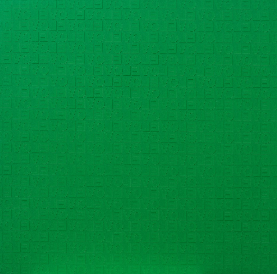GREEN IN LOVE #1, 2009 Acrylic on canvas 150 x 150cm
